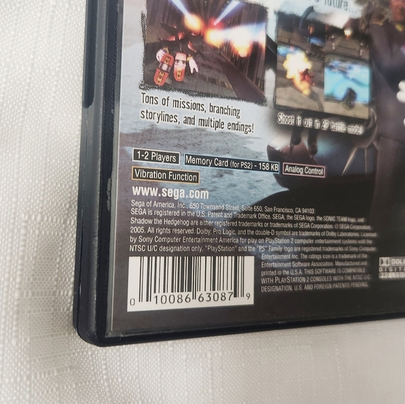 ‼️SOLD‼️ Sony PlayStation 2 Shadow the Hedgehog PS2 CIB Tested With Registration - Picture 10 of 12